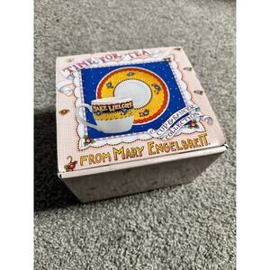 Mary Engelbreit Teacup Saucer Set Welcome Guest With Box Mug Coffee